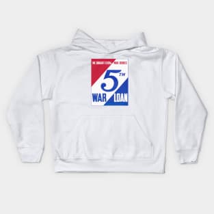 WWII 5th War Loan Kids Hoodie